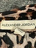 Alexander Jordan 100% Rayon Animal Print Brown Long Sleeve Blouse Size M - photo 7