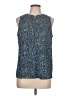 Apt. 9 100% Polyester Blue Sleeveless Blouse Size L - photo 1