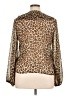 TU Animal Print Brown Long Sleeve Blouse Size 16 - photo 2