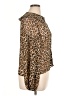 TU Animal Print Brown Long Sleeve Blouse Size 16 - photo 4