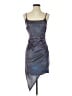 Windsor 100% Polyester Metallic Silver Cocktail Dress Size S - photo 1