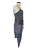 Windsor 100% Polyester Metallic Silver Cocktail Dress Size S - photo 4