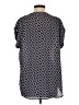 Pleione 100% Polyester Print Black Short Sleeve Blouse Size S - photo 2