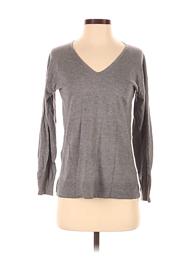 Pre-owned Mng 3/4 Sleeve T-shirt In Gray
