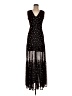 Express 100% Polyester Stars Black Cocktail Dress Size M - photo 1