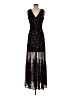 Express 100% Polyester Stars Black Cocktail Dress Size M - photo 2