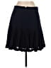 J.Crew 100% Polyester Solid Black Casual Skirt Size 2 - photo 2