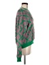 Shein 100% Viscose Paisley Green Pullover Sweater Size 6 - photo 4