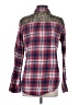Express 100% Polyester Plaid Red Long Sleeve Blouse Size S - photo 2