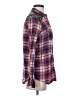 Express 100% Polyester Plaid Red Long Sleeve Blouse Size S - photo 4