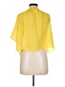 H&M Conscious 100% Polyester Yellow Short Sleeve Blouse Size 6 - photo 2