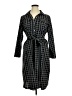 NY Collection Checkered-gingham Black Casual Dress Size 1X - photo 1