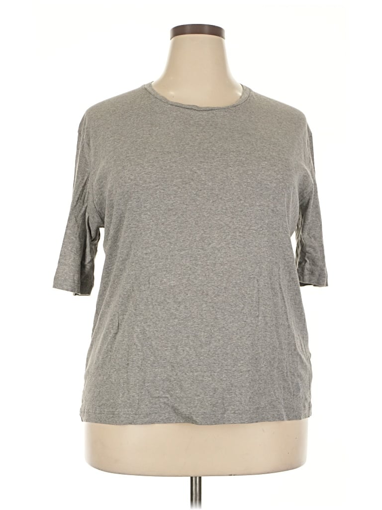Pre-owned Jil Sander 3/4 Sleeve T-shirt In Gray