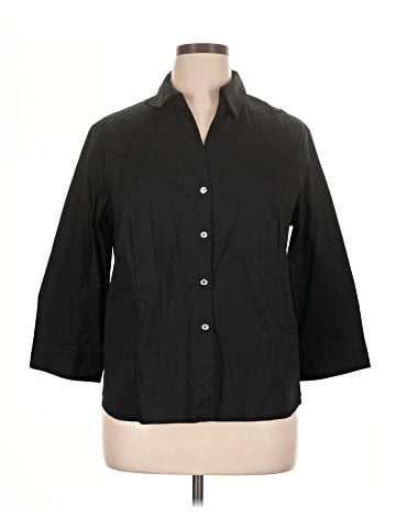 Anne Klein 3/4 Sleeve Button-Down Shirt (view 1)