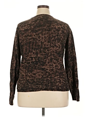 Nina Leonard Wool Cardigan (view 2)