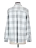 Member's Mark Checkered-gingham Gray Long Sleeve Blouse Size S - photo 2