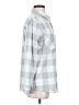Member's Mark Checkered-gingham Gray Long Sleeve Blouse Size S - photo 4