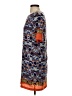 Collective Concepts 100% Polyester Print Blue Casual Dress Size XS - photo 5