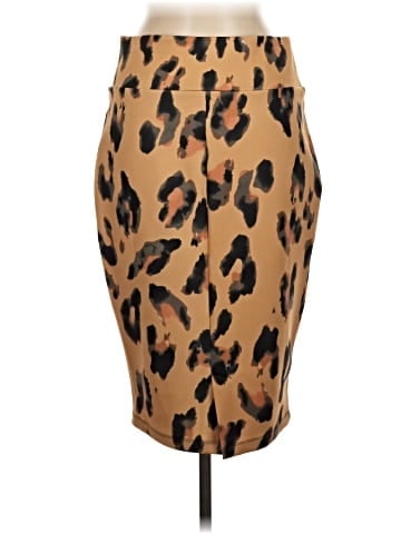 Carmen Carmen Marc Valvo Faux Leather Skirt (view 2)