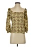 NATION LTD Yellow 3/4 Sleeve Blouse Size S - photo 1