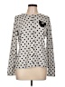 Charter Club Polka Dots Silver Pullover Sweater Size L - photo 1