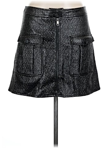 Bebe Faux Leather Skirt (view 1)