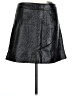 Bebe 100% Polyester Black Faux Leather Skirt Size 10 - photo 2
