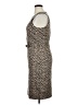 J.Crew 100% Polyester Animal Print Brown Cocktail Dress Size 12 - photo 5