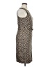J.Crew 100% Polyester Animal Print Brown Cocktail Dress Size 12 - photo 4