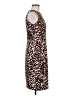 Calvin Klein Animal Print Multi Color Brown Cocktail Dress Size 6 - photo 4