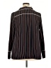Soncy 100% Polyester Stripes Black Blue Long Sleeve Blouse Size 2X (2) - photo 2