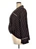 Soncy 100% Polyester Stripes Black Blue Long Sleeve Blouse Size 2X (2) - photo 5