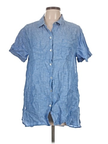 Christian Siriano New York Short Sleeve Button-Down Shirt (view 1)
