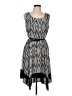 AB Studio 100% Polyester Chevron-herringbone Gray Casual Dress Size L - photo 1