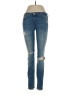Zara Hearts Blue Jeans Size S (estimated) - photo 1