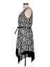 AB Studio 100% Polyester Chevron-herringbone Gray Casual Dress Size L - photo 5