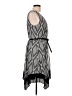 AB Studio 100% Polyester Chevron-herringbone Gray Casual Dress Size L - photo 4