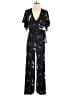 Leith 100% Polyester Stars Black Jumpsuit Size S - photo 1