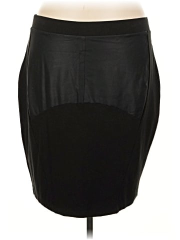 Universal Standard Faux Leather Skirt (view 1)