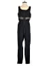 IMAN 100% Rayon Solid Black Jumpsuit Size S - photo 1