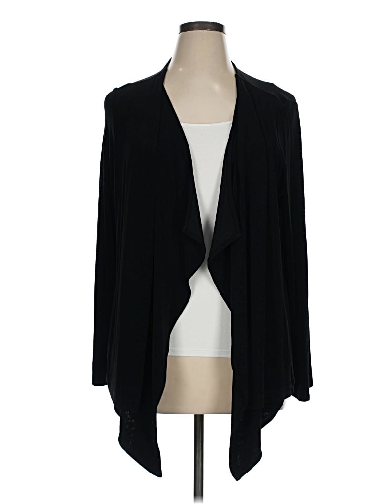 Pre-owned Travelers By Chico's Kimono In Black