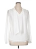 Iris Setlakwe 100% Polyester White Long Sleeve Blouse Size 10 - photo 1