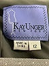 Kay Unger Chevron-herringbone Gray Formal Skirt Size 12 - photo 4
