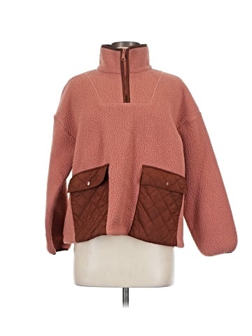 Madewell (Re)sourced Fleece Quilted-Pocket Popover Jacket (view 1)