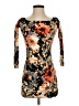 Boohoo Print Orange Cocktail Dress Size S - photo 1