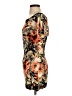 Boohoo Print Orange Cocktail Dress Size S - photo 5