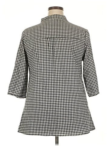 Fabletics 3/4 Sleeve Button-Down Shirt (view 2)