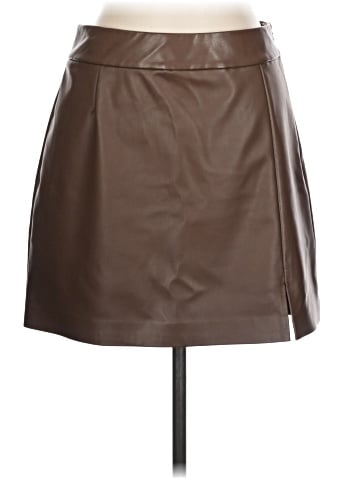 The Drop Faux Leather Skirt (view 1)
