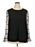 Tint & Shadow Black Long Sleeve Blouse Size 3X - photo 1