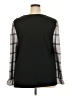 Tint & Shadow Black Long Sleeve Blouse Size 3X - photo 2